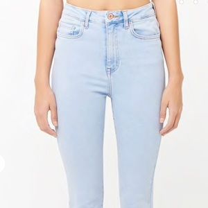 Light Wash High Waisted Skinny Jeans